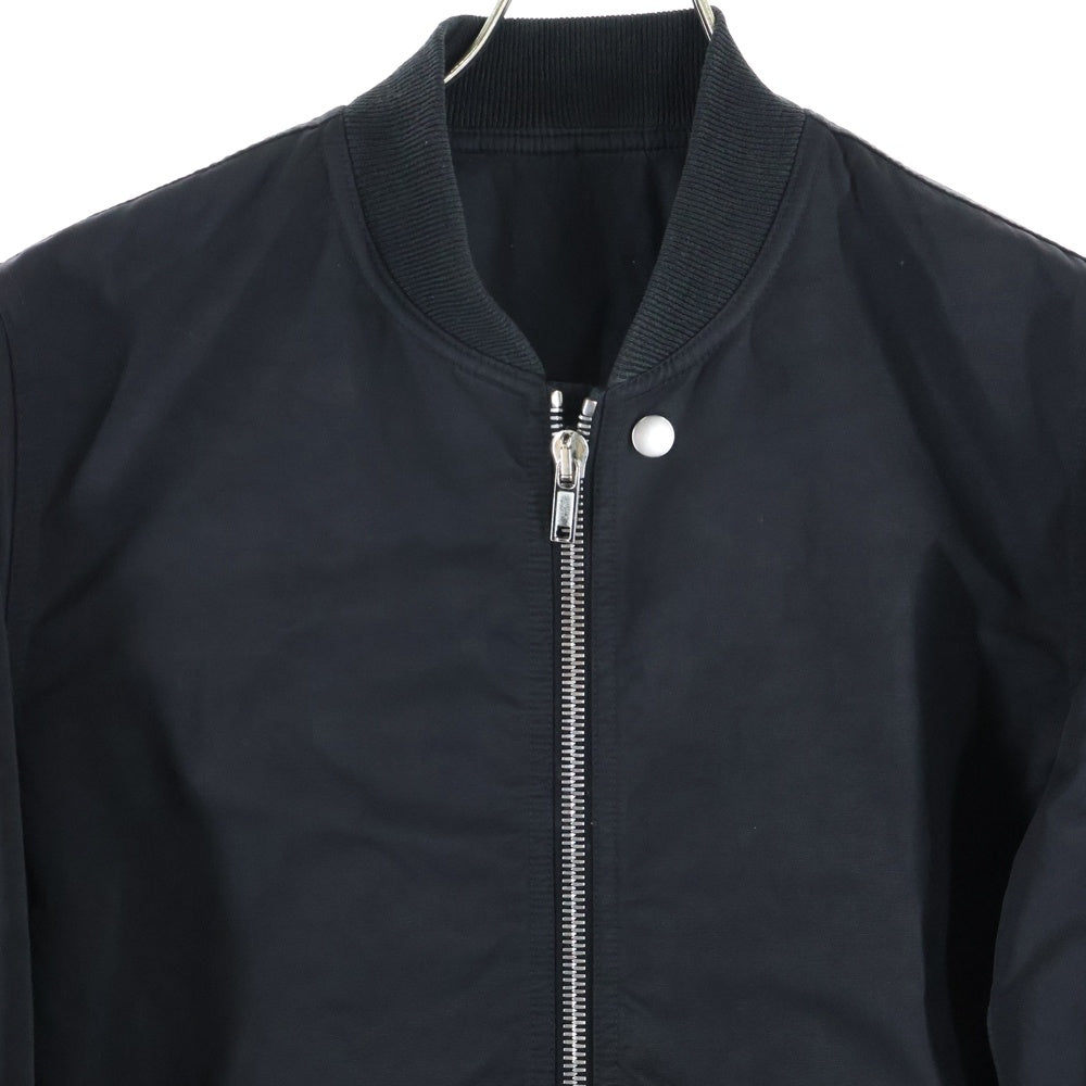 Rick Owens(リックオウエンス) 17AW バックディテール ボンバージャケット MA-1 ブルゾン ブラック RU17F8798-MU