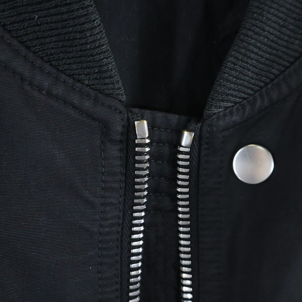 Rick Owens(リックオウエンス) 17AW バックディテール ボンバージャケット MA-1 ブルゾン ブラック RU17F8798-MU