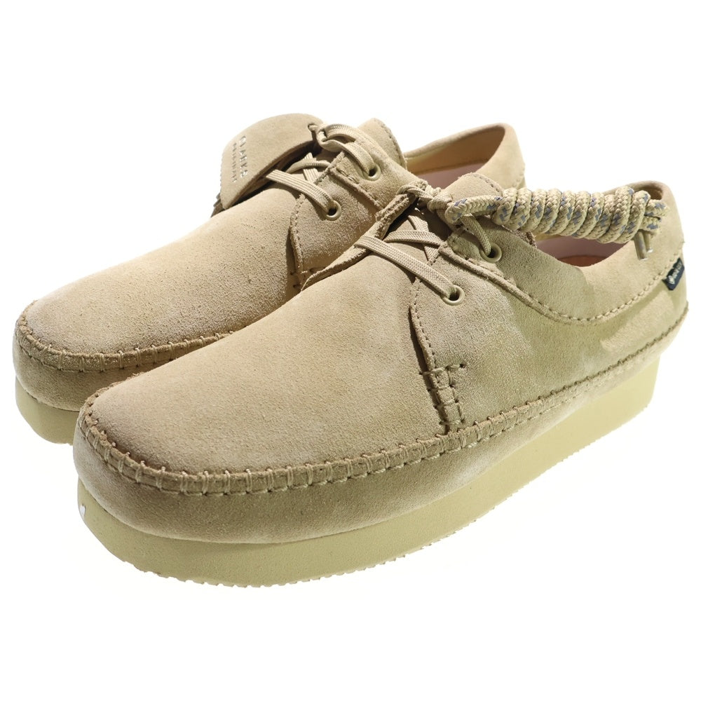 Clarks(クラークス) Weaver GTX ワラビー ゴアテックス ローカットスニーカー ベージュ US8/25.5cm 26171485