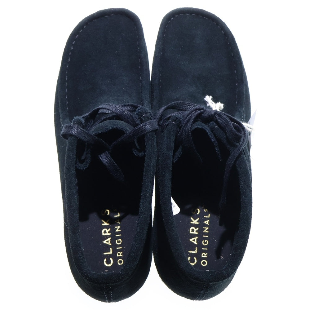 Clarks(クラークス) WALLABEE BTICTD ワラビー ブラックスエード ミッドカットシューズ ブラック US9/26.5cm 26169504