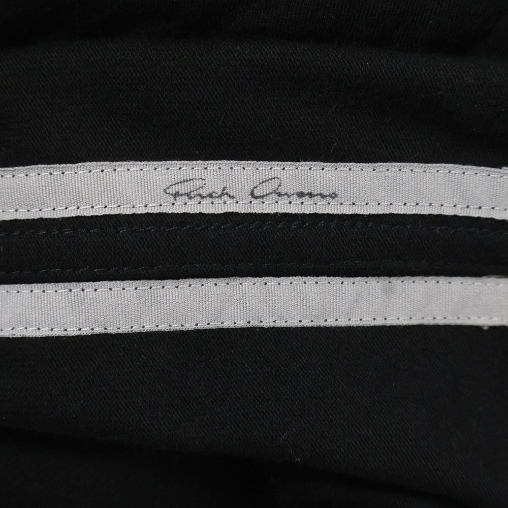 Rick Owens(リックオウエンス) 25AW Drawstring Hoodie ドローストリング プルオーバーパーカー フーディー ブラック RU02E1281-BA