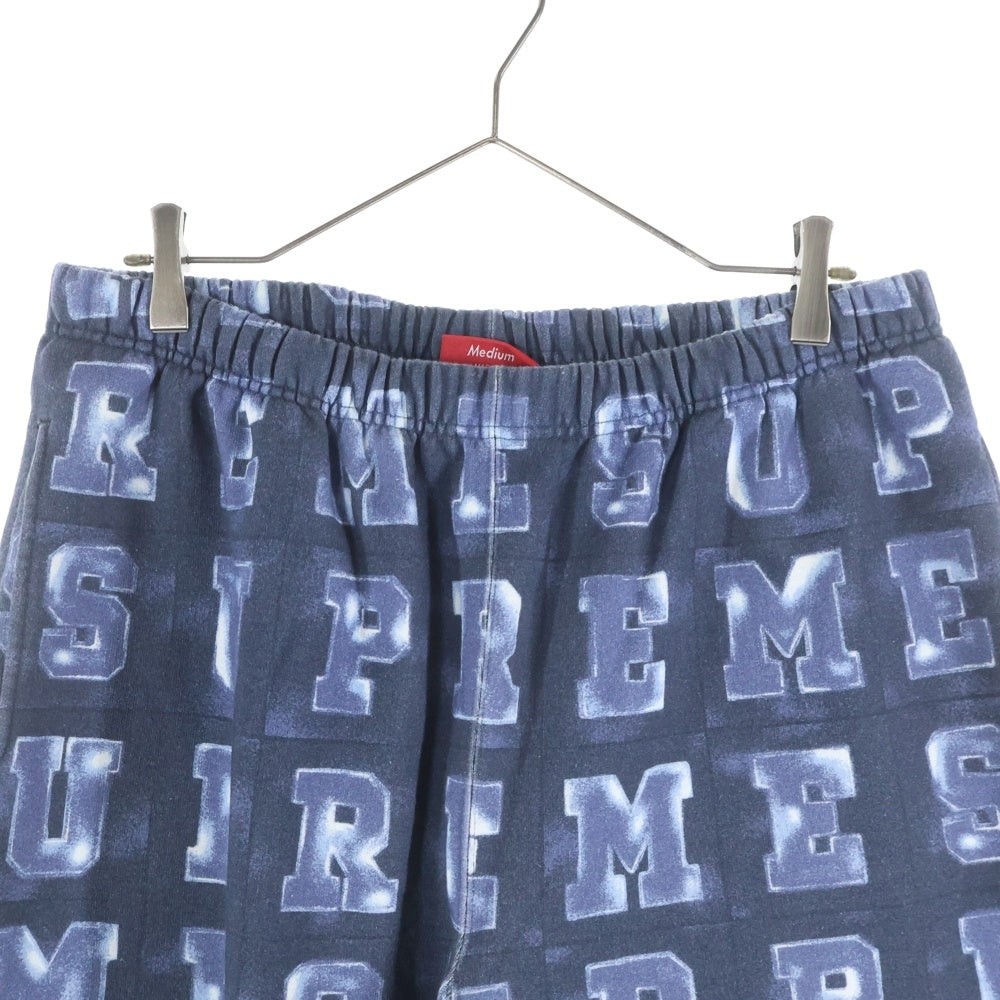 SUPREME(シュプリーム) 20AW Blocks Sweatpant ブロックス 総柄 スウェットパンツ ネイビー