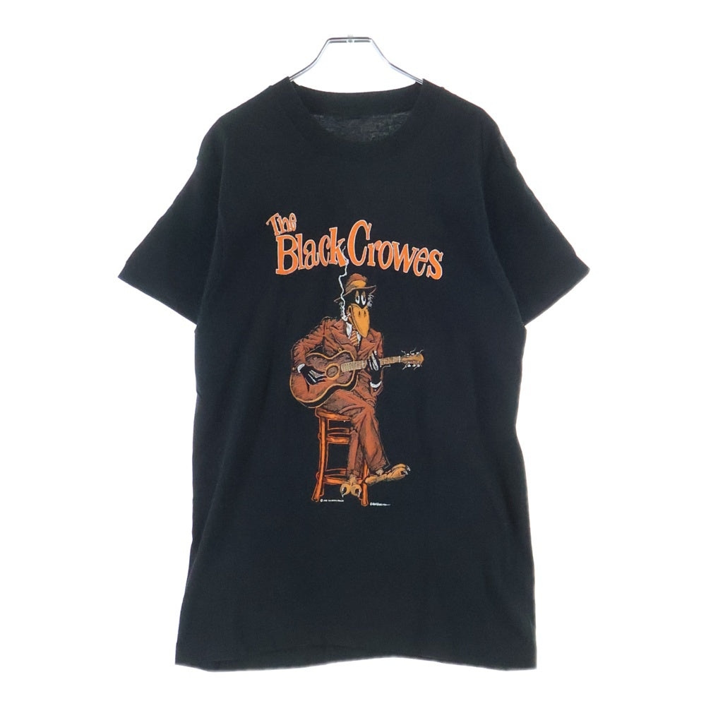 VINTAGE(ヴィンテージ) 90s THE BLACK CROWES BLUES IS BLOOD ザブラッククロウズ 両面プリント 半袖Tシャツ カットソー ブラック