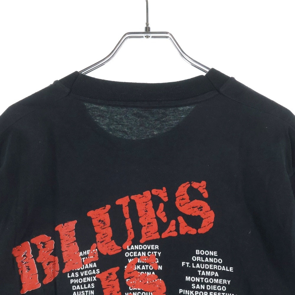 VINTAGE(ヴィンテージ) 90s THE BLACK CROWES BLUES IS BLOOD ザブラッククロウズ 両面プリント 半袖Tシャツ カットソー ブラック