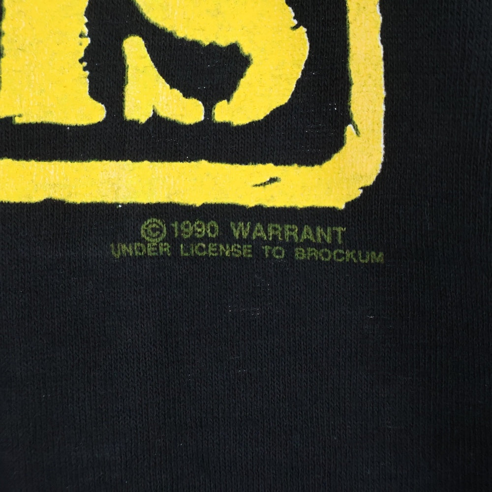 VINTAGE(ヴィンテージ) 90s WARRANT CENSOR THIS ウォレント センサーディス 両面プリント 半袖Tシャツ カットソー ブラック