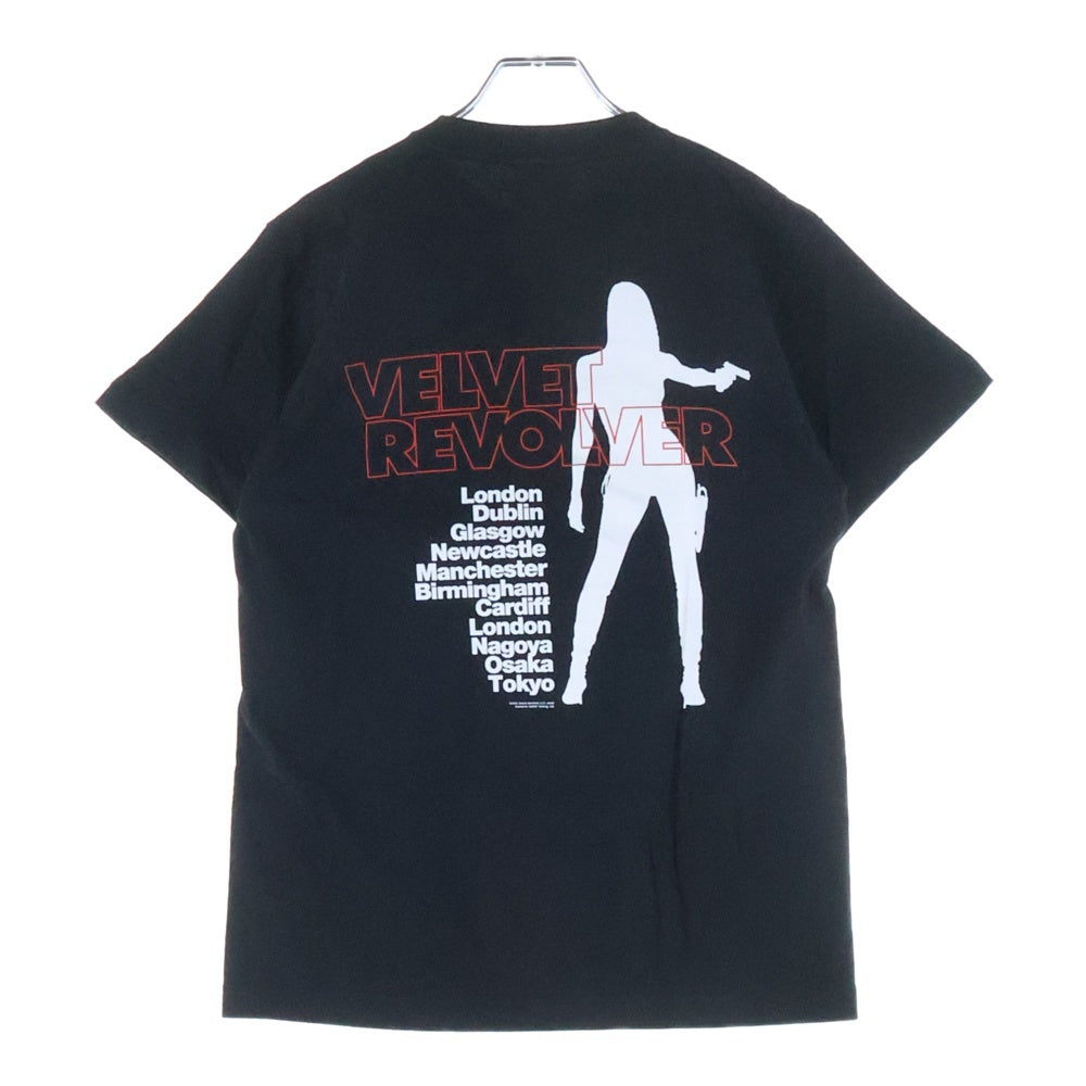 VINTAGE(ヴィンテージ) 00s VELVET REVOLVER EORLD TOUR ヴェルヴェットリボルバー 両面プリント 半袖Tシャツ カットソー ブラック