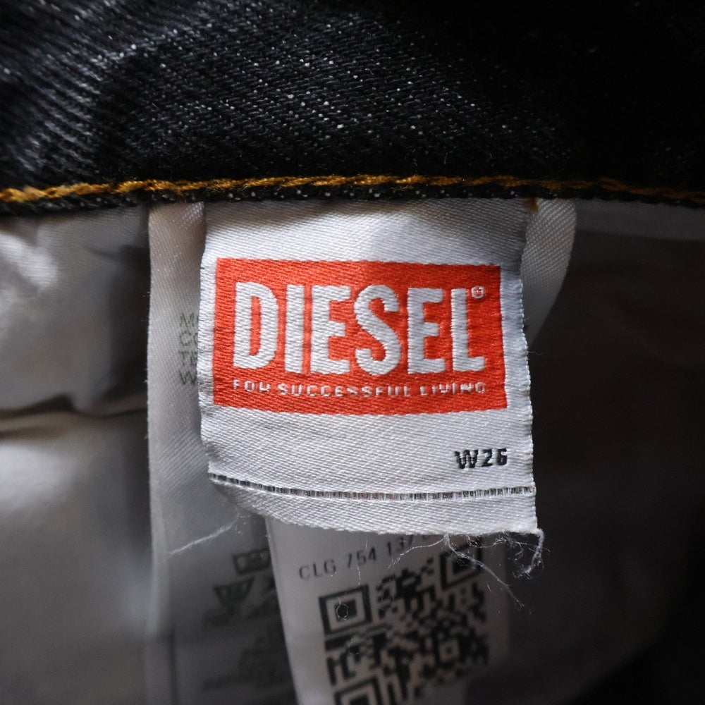 DIESEL(ディーゼル) Relaxed Jeans D-Rise リラックス Dライズ ルーズフィット ウォッシュド デニムパンツ ブラック A06371