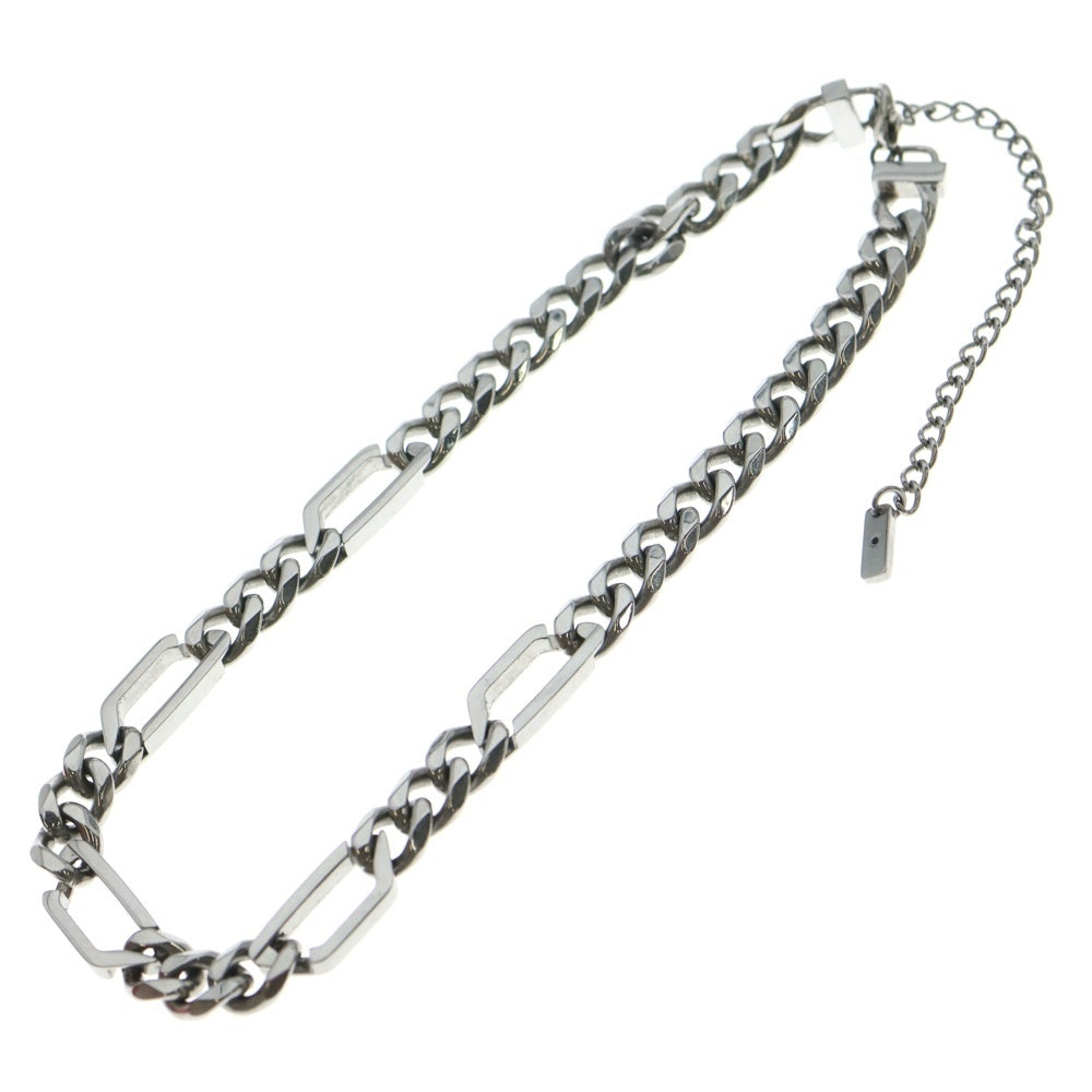 DIESEL(ディーゼル) Dロゴ チェーンネックレス シルバー