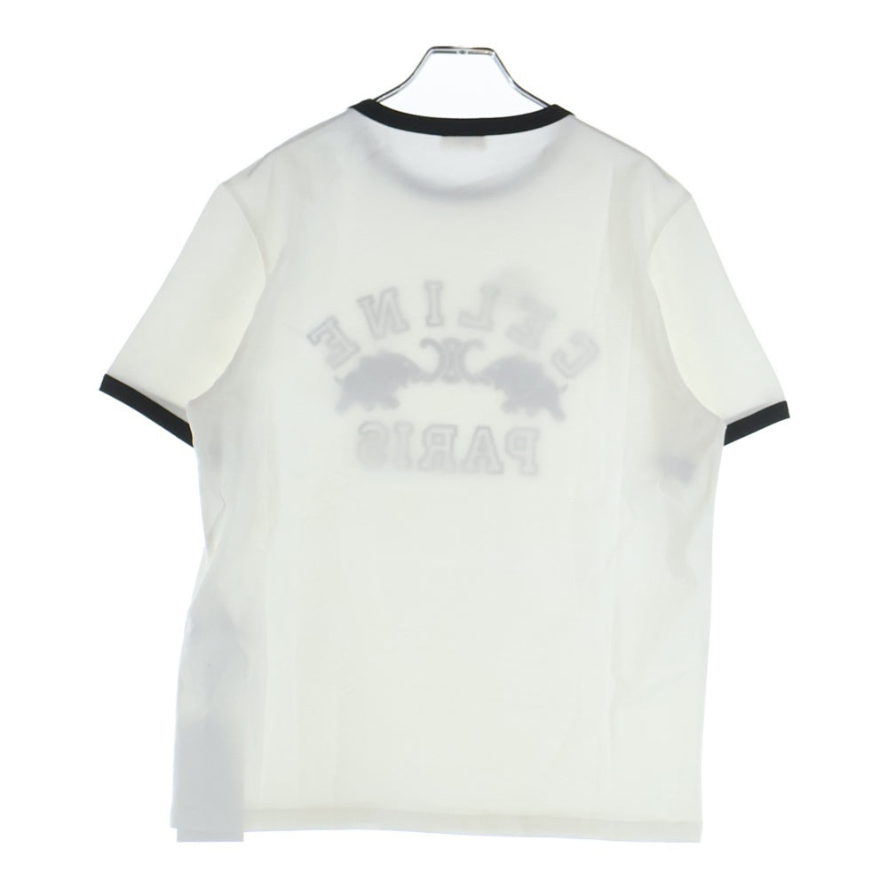 CELINE(セリーヌ) 25AW ロゴ刺繍 ルグラン リンガーTシャツ ホワイト RX0AV671Q