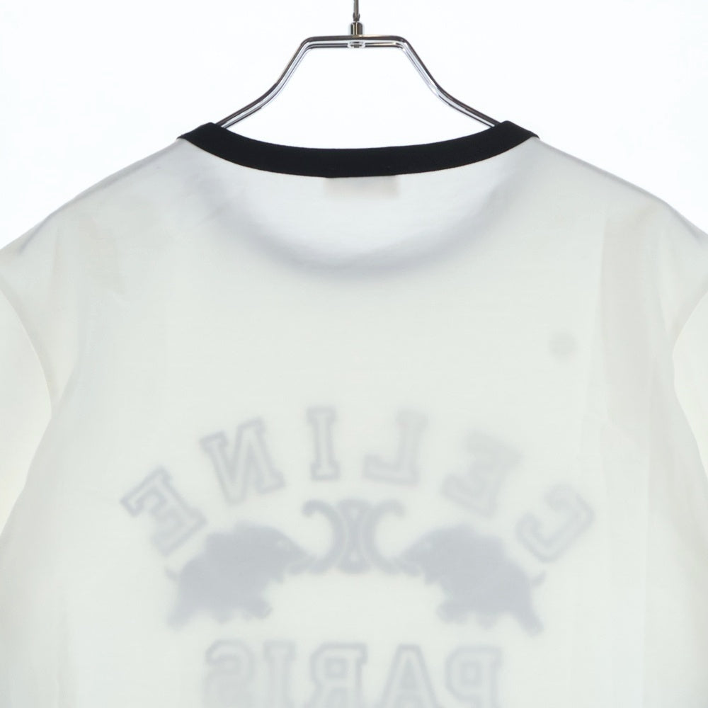 CELINE(セリーヌ) 25AW ロゴ刺繍 ルグラン リンガーTシャツ ホワイト RX0AV671Q