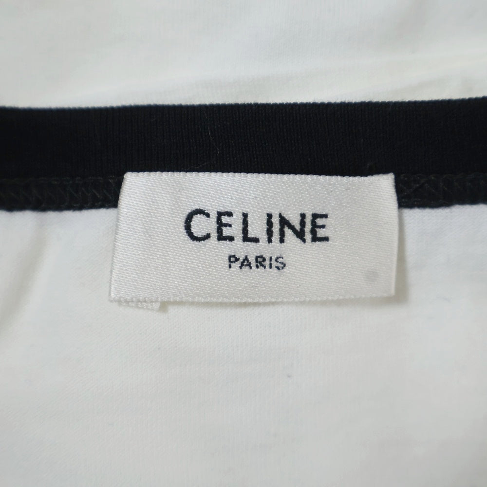 CELINE(セリーヌ) 25AW ロゴ刺繍 ルグラン リンガーTシャツ ホワイト RX0AV671Q