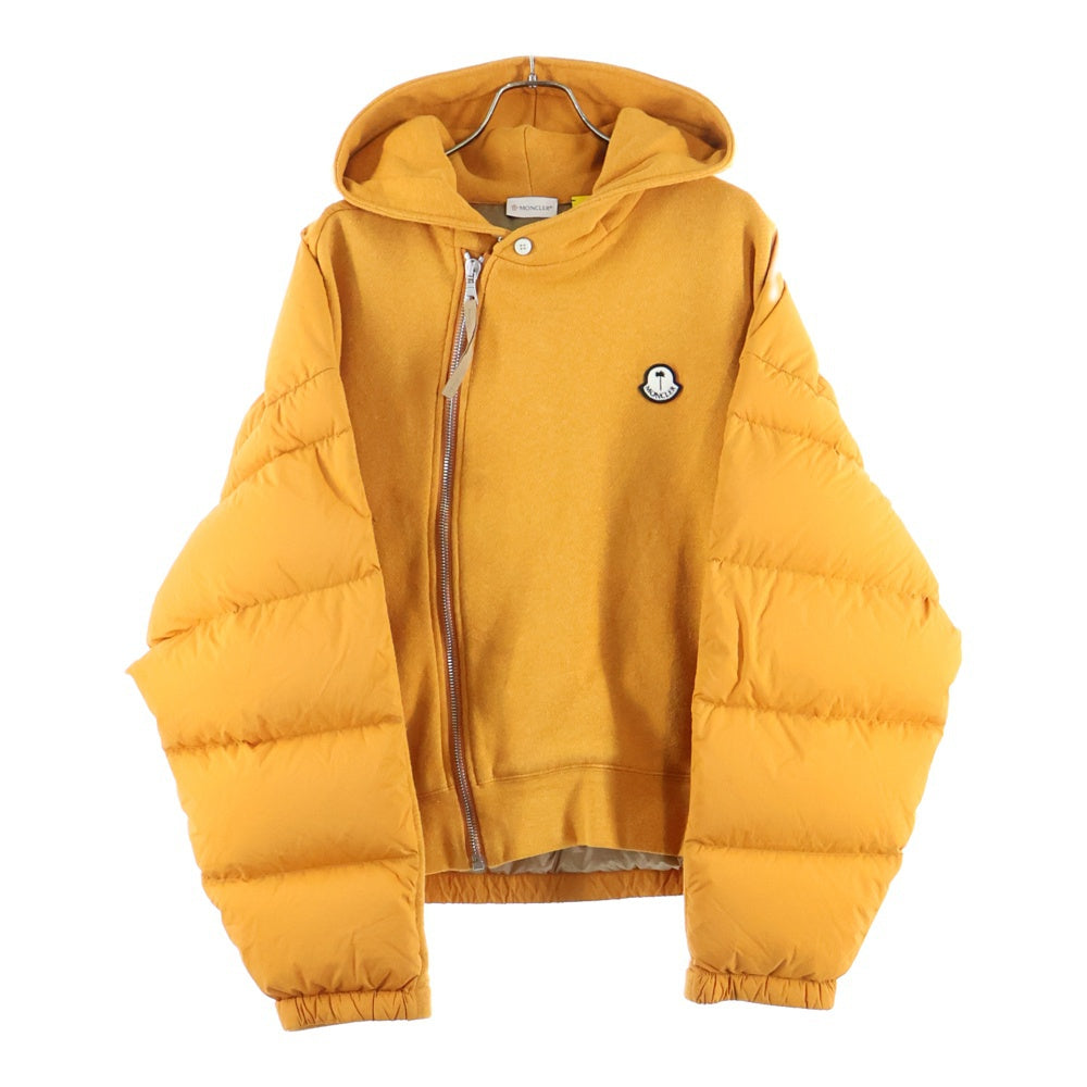MONCLER GENIUS(モンクレール ジーニアス) 21AW × Palm Angels DOWN HOODIE パーム エンジェルス ロゴワッペン バックプリント ダウンジャケット G209L8N00004 899IA
