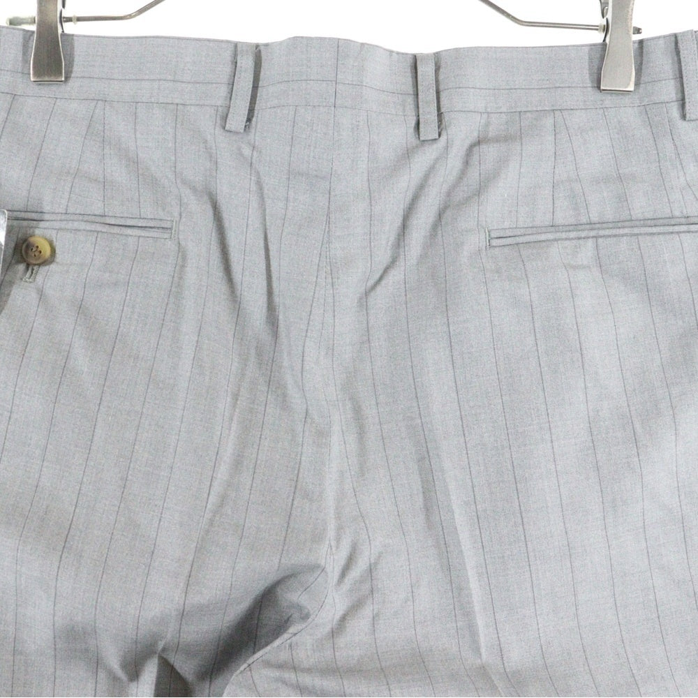 Christian Dior MONSIEUR(クリスチャンディオールムッシュ) ストライプ シルク スラックスパンツ グレー