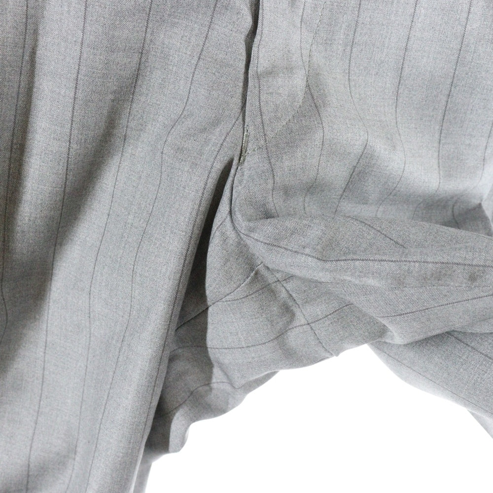 Christian Dior MONSIEUR(クリスチャンディオールムッシュ) ストライプ シルク スラックスパンツ グレー