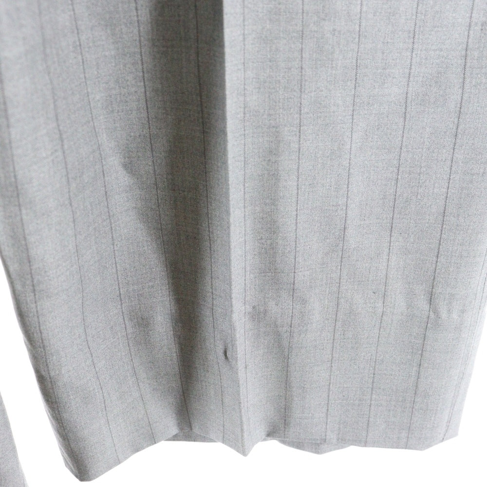 Christian Dior MONSIEUR(クリスチャンディオールムッシュ) ストライプ シルク スラックスパンツ グレー