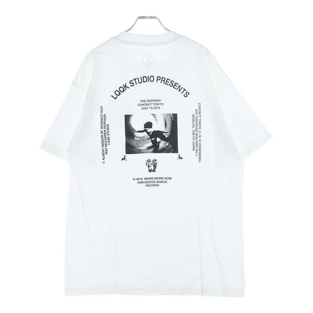 LQQK STUDIO(ルックスタジオ) 2016 LQQK STUDIO PRESENTS THE GATEWAY S/S TEE 東京イベント限定 スパイダープリント クルーネック 半袖Tシャツカットソー ホワイト