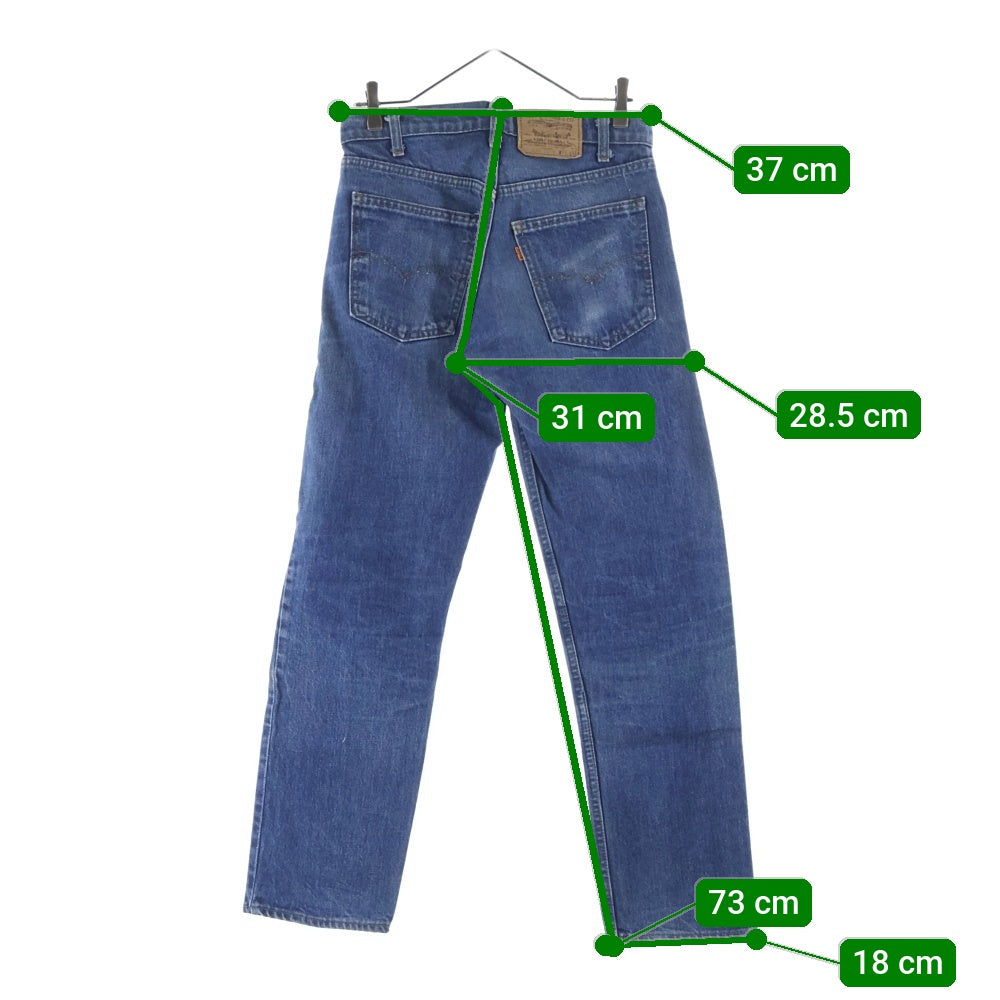 Levi's(リーバイス) 80's VINTAGE USA製 505 ボタン裏542 オレンジタブ ジップフライ デニムパンツ インディゴ