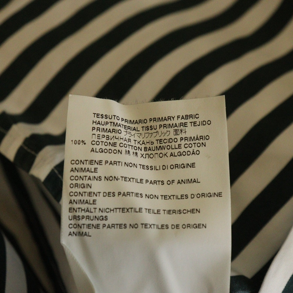 Maison Margiela(メゾンマルジェラ) 21AW STRIPE SHIRT ストライプ長袖シャツ ホワイト/ブラック S50DL0487 S54191