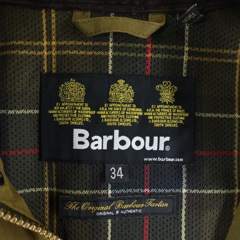 Barbour(バブアー) NEW BURGHLEY PEACH バーレー ピーチ オイルドジャケット ロングコート ブラウン 2001120
