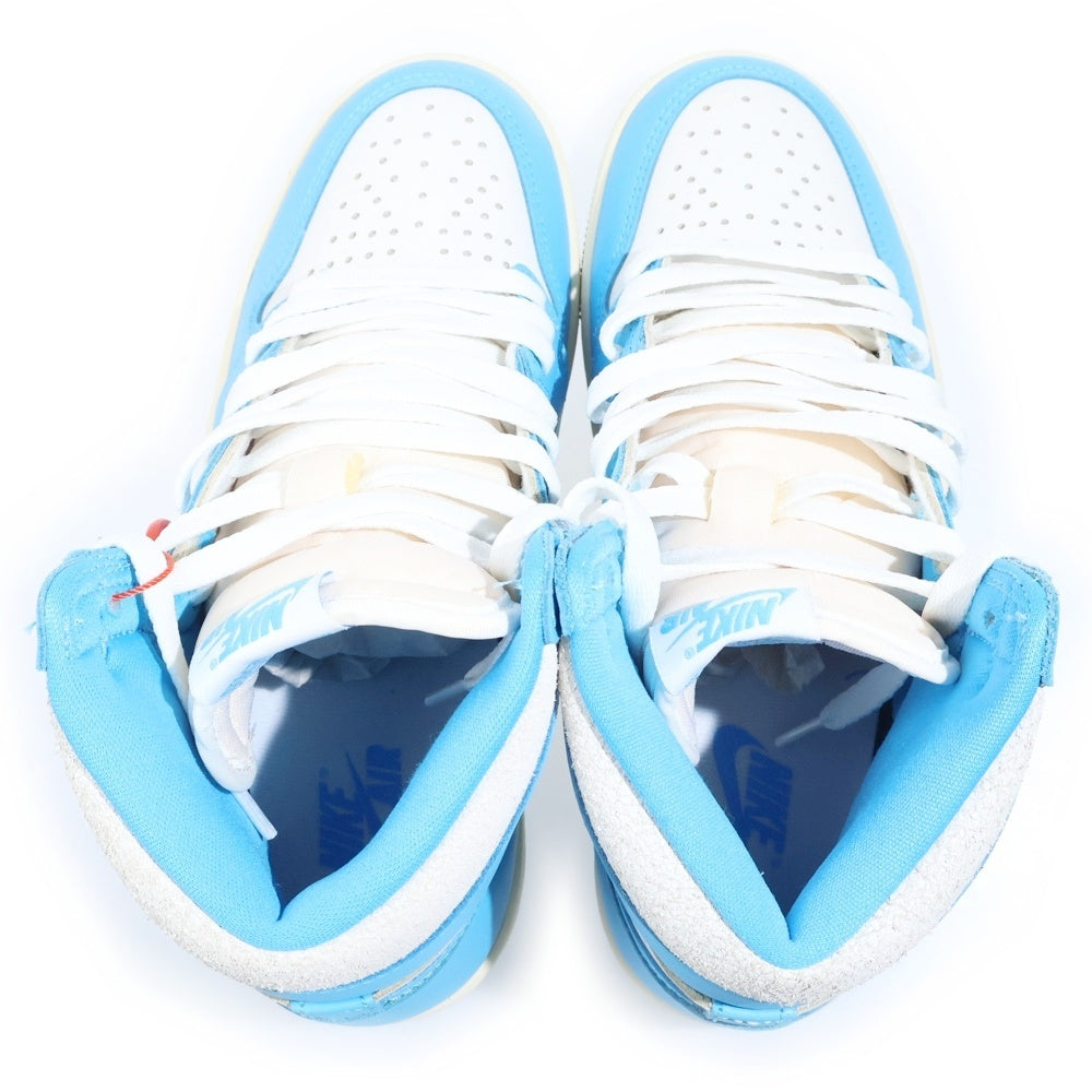 NIKE(ナイキ) AIR JORDAN 1 RETRO HIGH OG UNC REIMAGINED エアジョーダン1 レトロ リイマジンド ハイカットスニーカー ブルー/ホワイト US7/25cm DZ5485-402