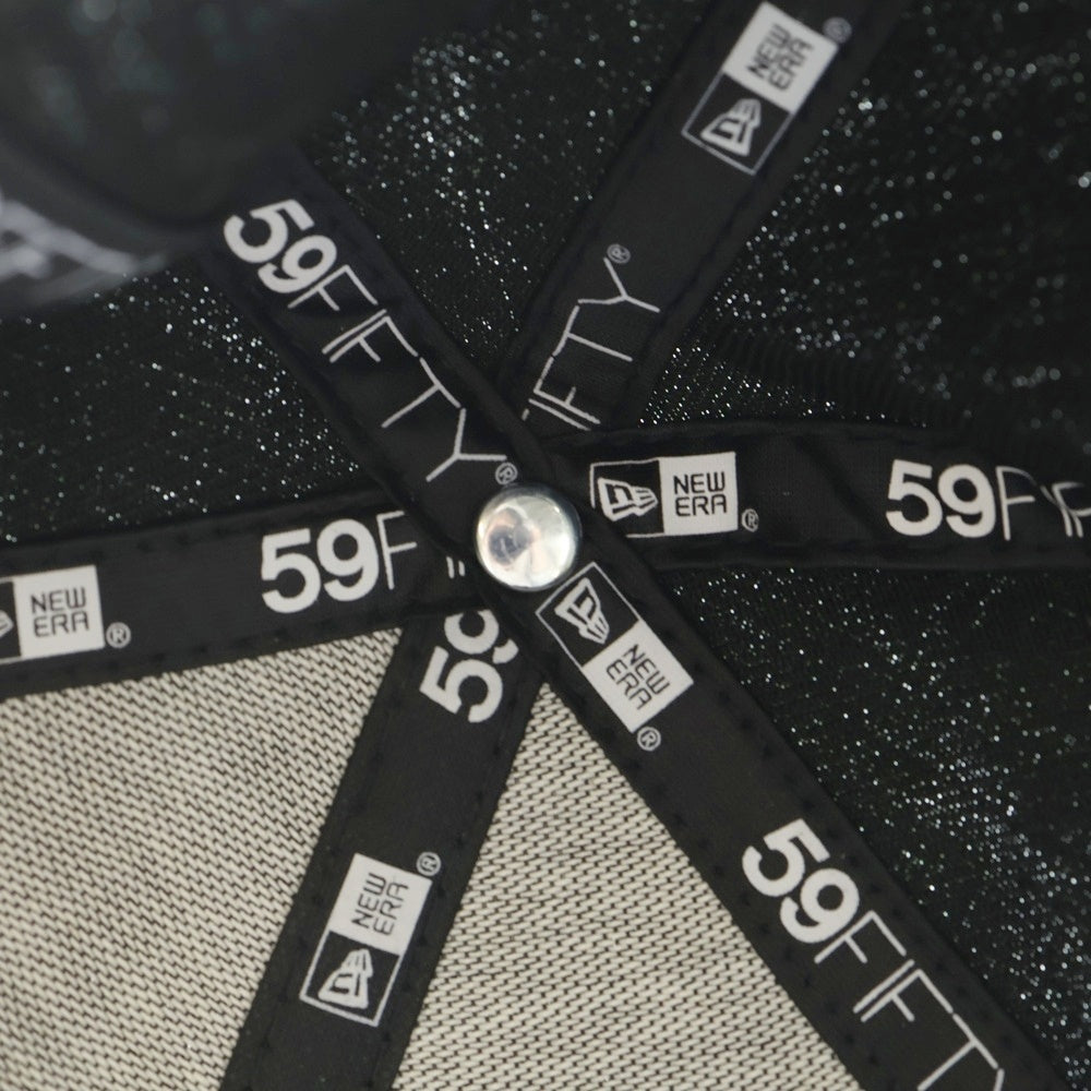 NEW ERA(ニューエラ) ロサンゼルス ドジャース 60周年記念 ロゴ刺繍 6パネルベースボールキャップ 帽子 ブラック