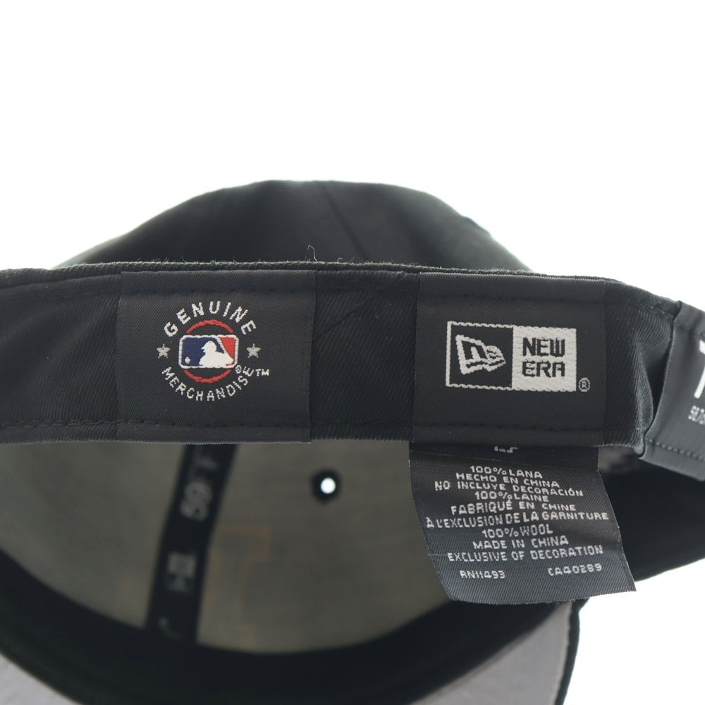 NEW ERA(ニューエラ) ロサンゼルス ドジャース 60周年記念 ロゴ刺繍 6パネルベースボールキャップ 帽子 ブラック