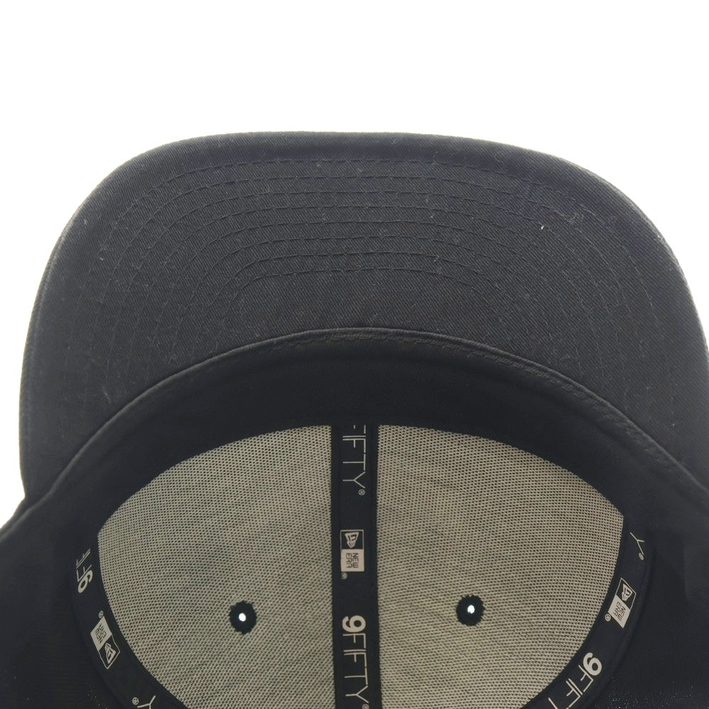 NEW ERA(ニューエラ) シカゴブルズ ロゴ刺繍 6パネルベースボールキャップ 帽子 ブラック