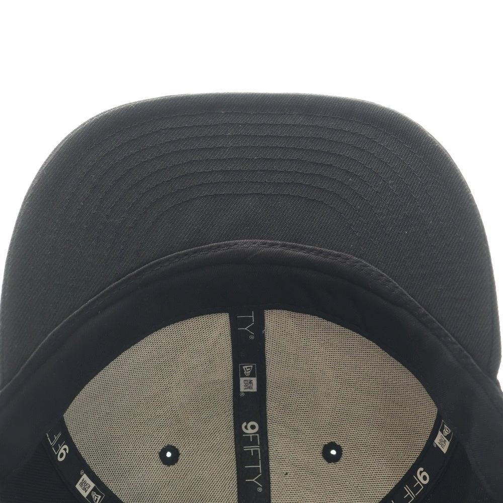 NEW ERA(ニューエラ) シカゴブルズ ロゴ刺繍 6パネルベースボールキャップ 帽子 ブラック