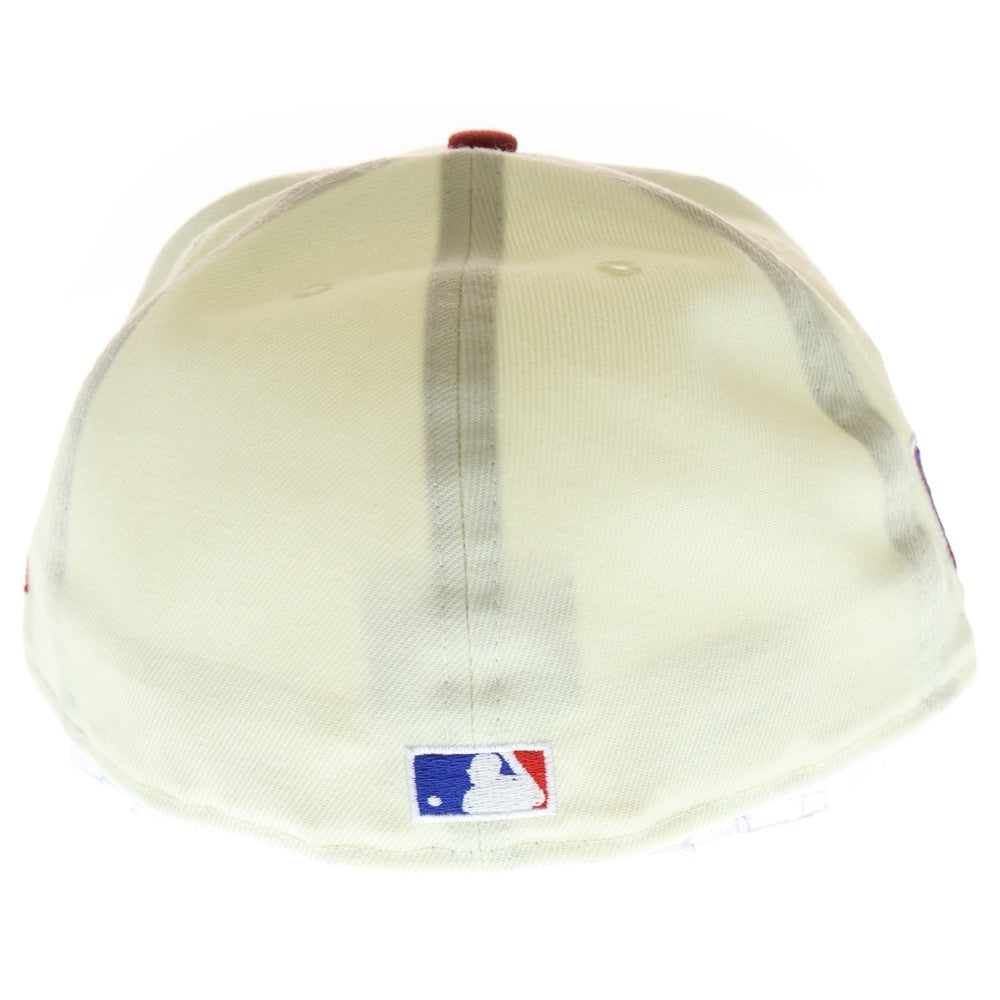 NEW ERA(ニューエラ) Philadelphia Phillies 崎山翼 ロゴ刺繍 6パネルベースボールキャップ 帽子 ベージュ