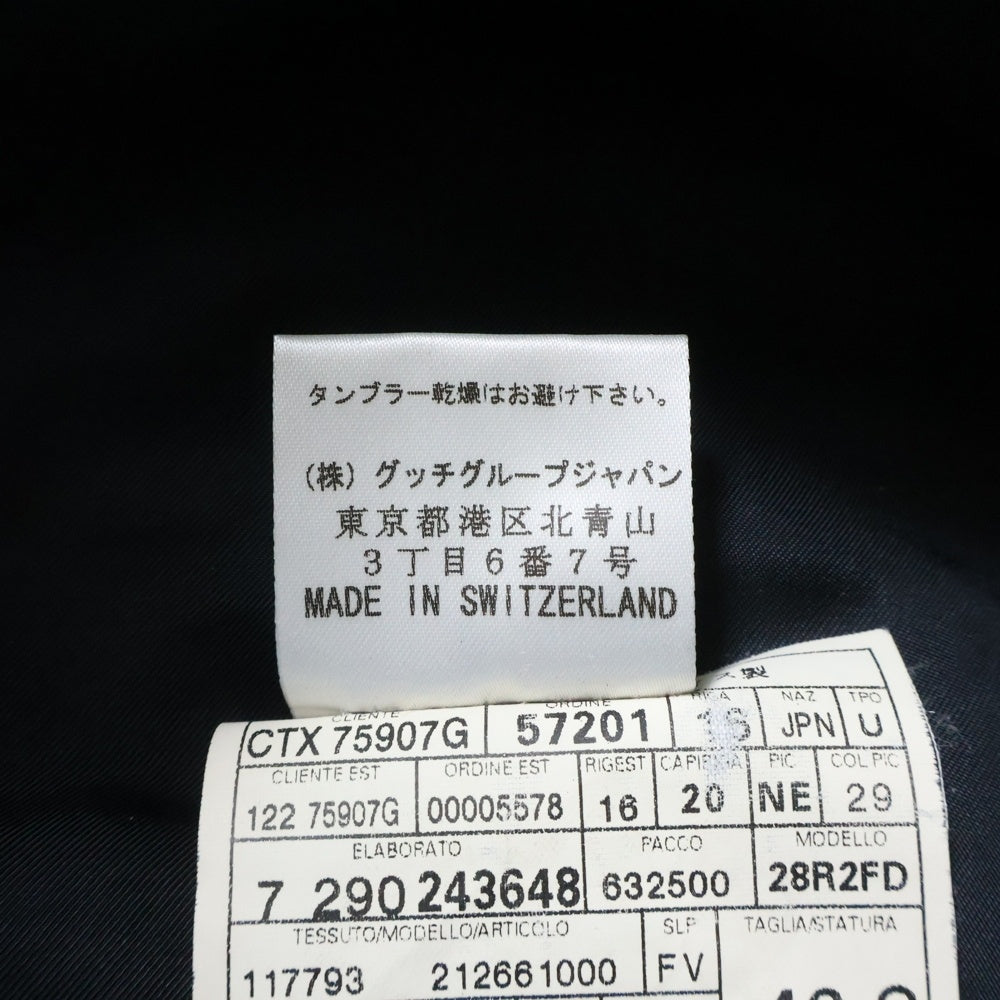 GUCCI(グッチ) セットアップ スーツ ウール テーラードジャケット スラックスパンツ ブラック 117793