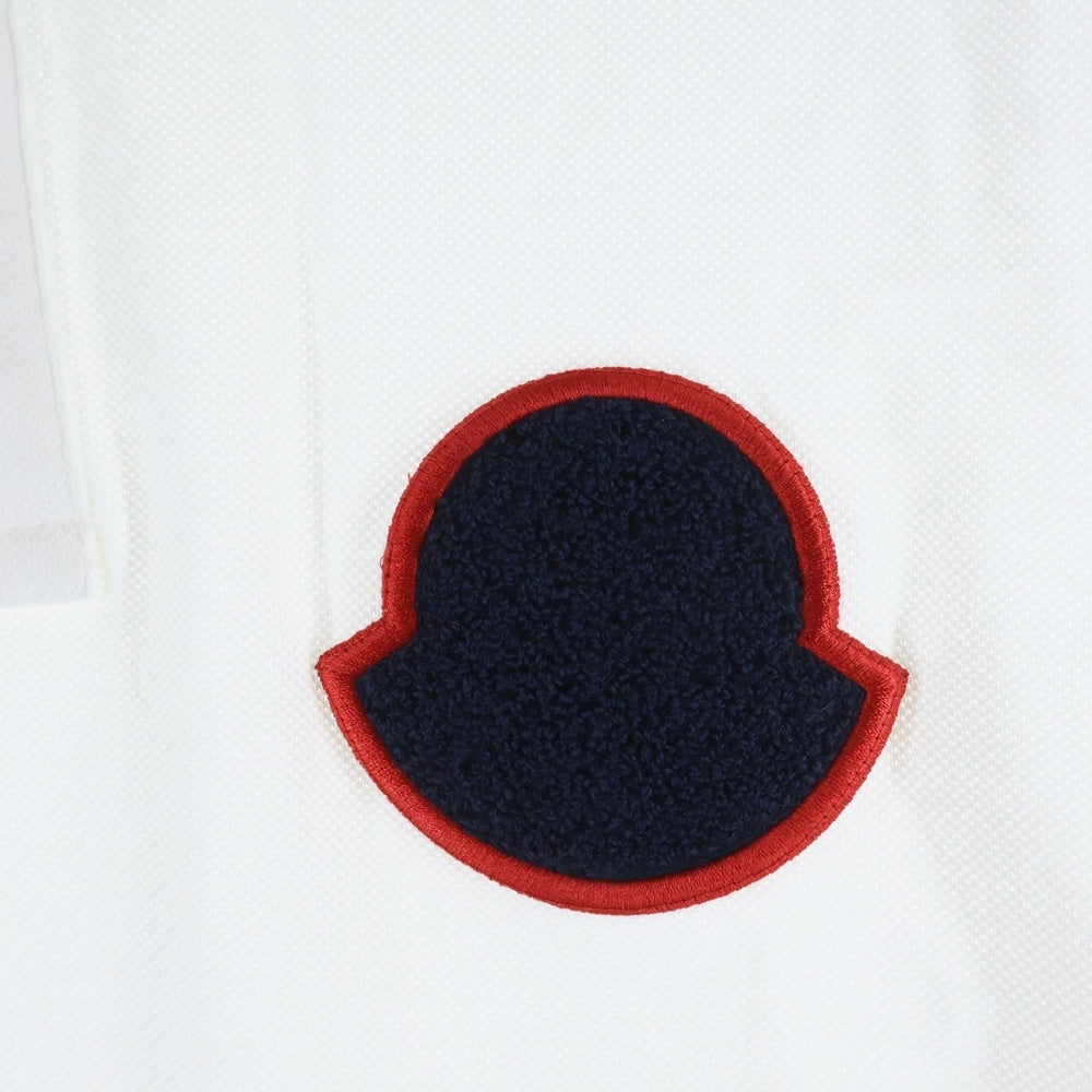 MONCLER(モンクレール) 19SS MAGLIA POLO MANICA CORTA ロゴワッペン 半袖 カットソー ポロシャツ ホワイト E10918322000 84556