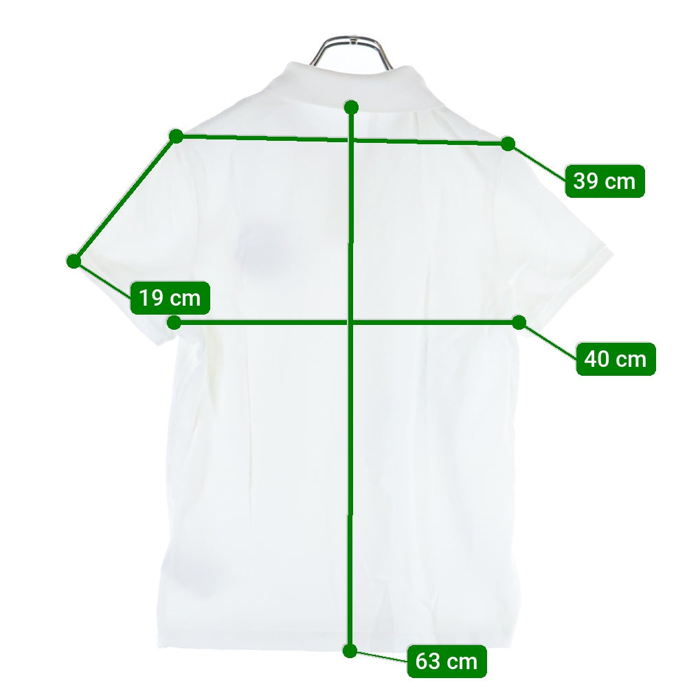 MONCLER(モンクレール) 19SS MAGLIA POLO MANICA CORTA ロゴワッペン 半袖 カットソー ポロシャツ ホワイト E10918322000 84556