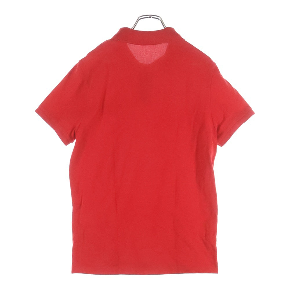MONCLER(モンクレール) MAGLIA POLO MANICA CORTA サイドライン ロゴラバー 半袖 カットソー ポロシャツ レッド E10918321800 84556