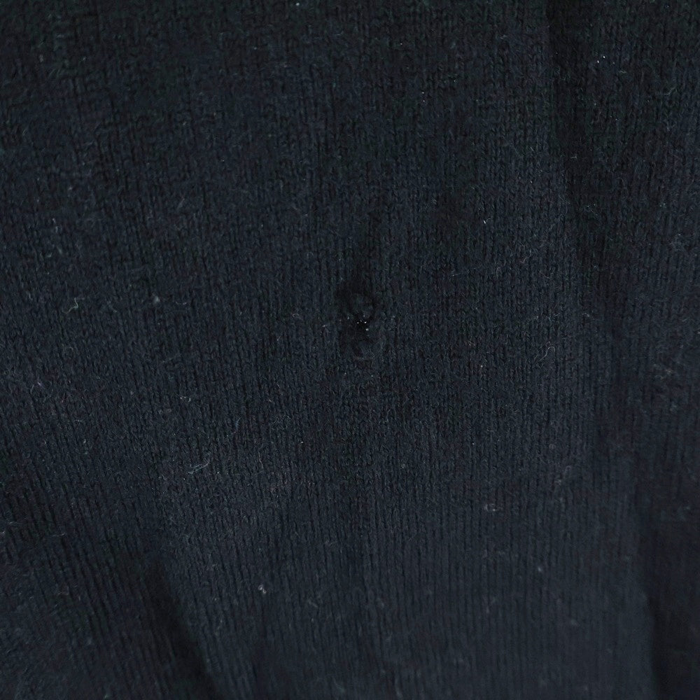 POLO RALPH LAUREN(ポロラルフローレン) COTTON KNIT V NECK 胸ロゴ刺繍 コットン ニット Vネック カーディガン ブラック