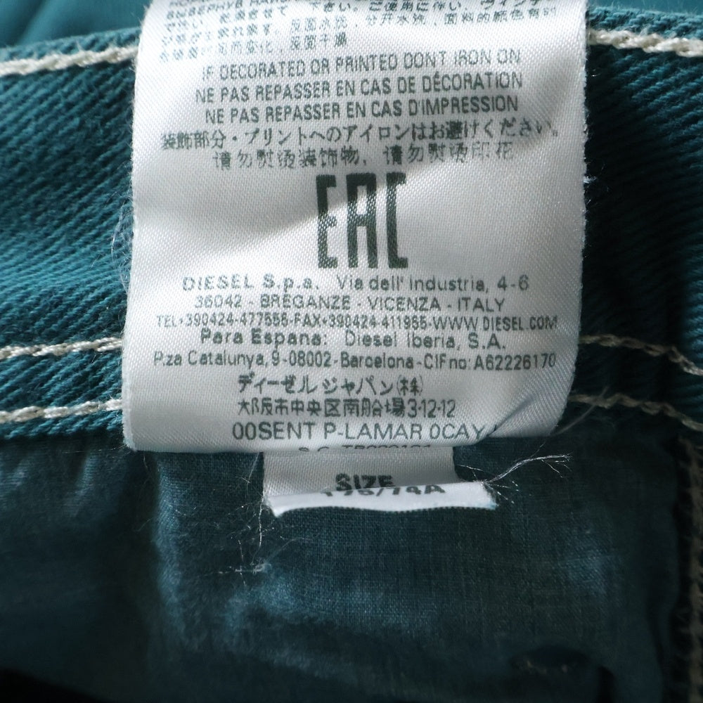 DIESEL(ディーゼル) デニム ワークパンツ グリーン RN93243 CA25594