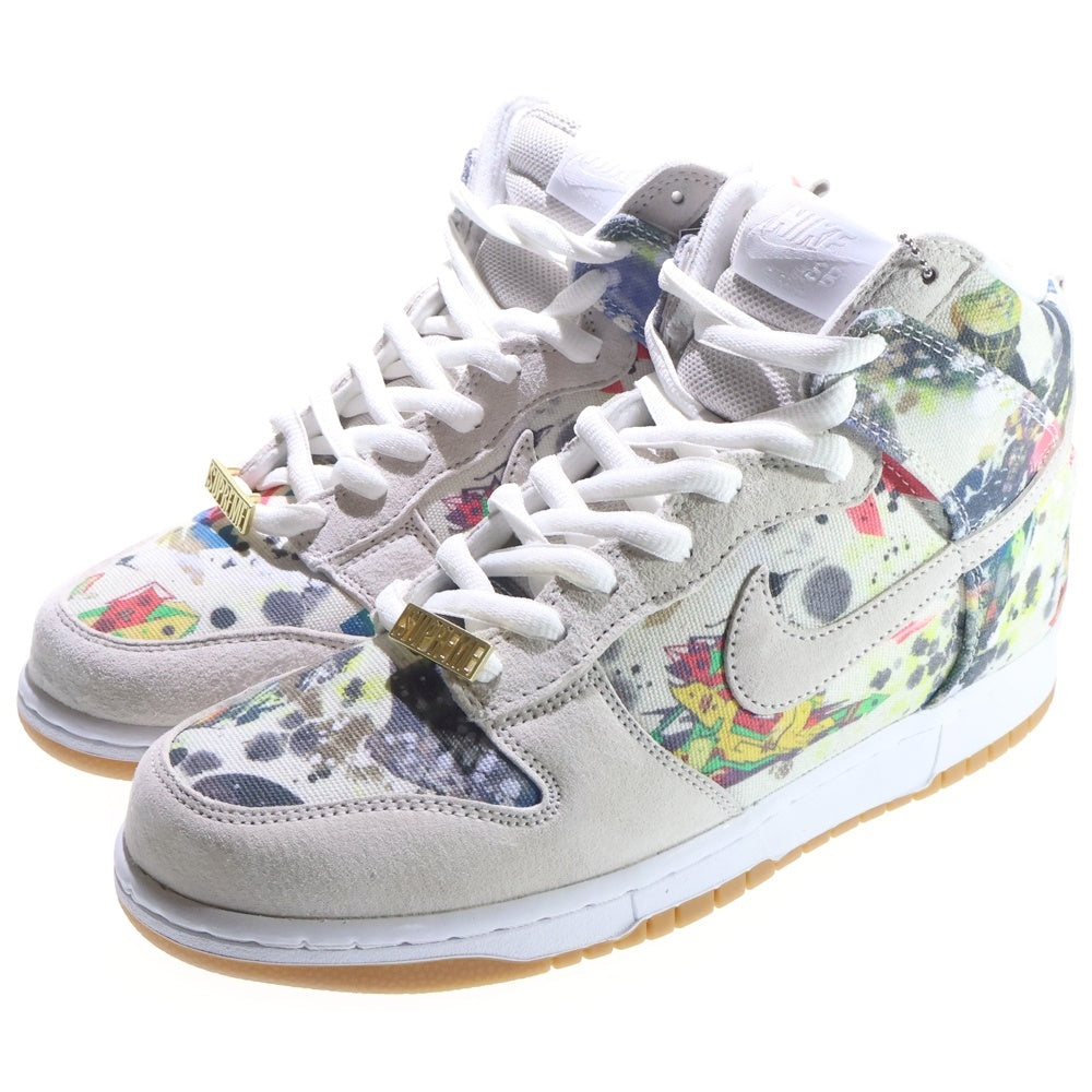 NIKE(ナイキ) ×SUPREME SB DUNK HIGH OG QS シュプリーム ダンク ハイカットスニーカー ベージュ US9.5/27.5cm FD8779-100