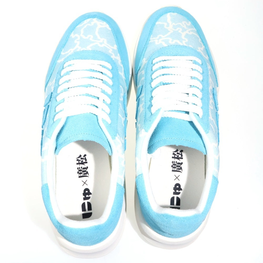 Sangacio(サンガッチョ) × 廣松 KABUKI にゅ～ず ローカットスニーカー ライトブルー US7.5/25.5cm