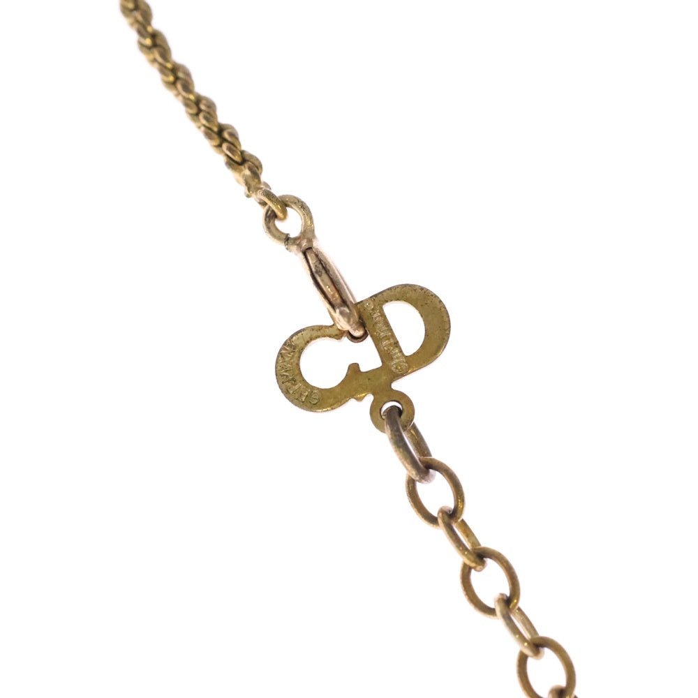 Christian Dior(クリスチャンディオール) CD ロゴネックレス ゴールド