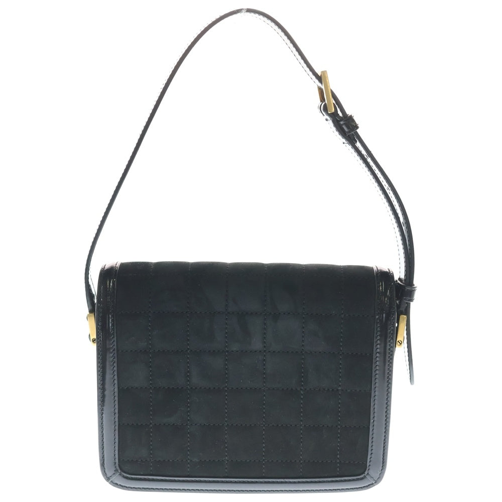 SAINT LAURENT PARIS(サンローランパリ) 23SS SMALL SOLFERINO スモール ソルフェリーノ スエード レザー キルティング ショルダーバッグ ブラック 739139 レディース