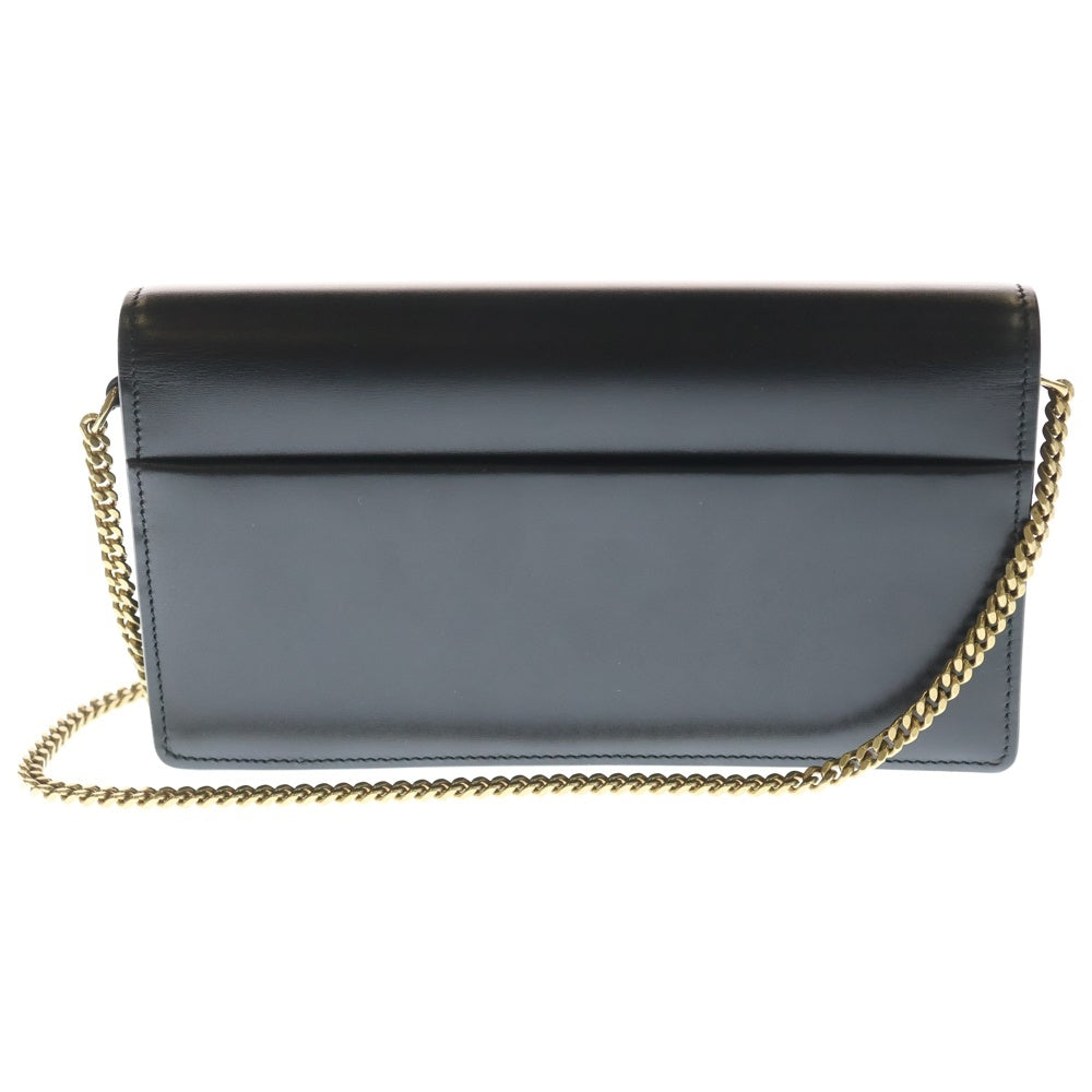 SAINT LAURENT PARIS(サンローランパリ) 25AW SUNSET CLUTCH サンセット ブラックレザー チェーンショルダーバッグ クラッチバッグ ブラック 810997 レディース