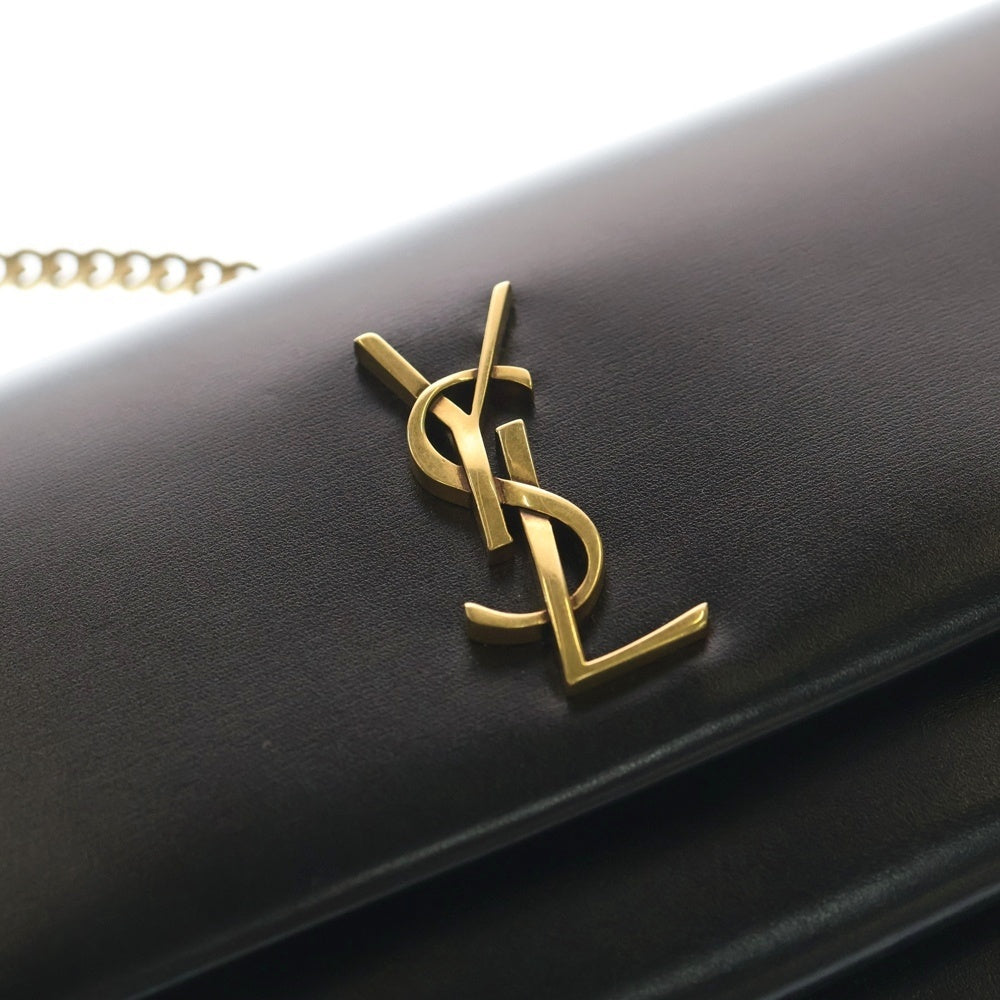 SAINT LAURENT PARIS(サンローランパリ) 25AW SUNSET CLUTCH サンセット ブラックレザー チェーンショルダーバッグ クラッチバッグ ブラック 810997 レディース