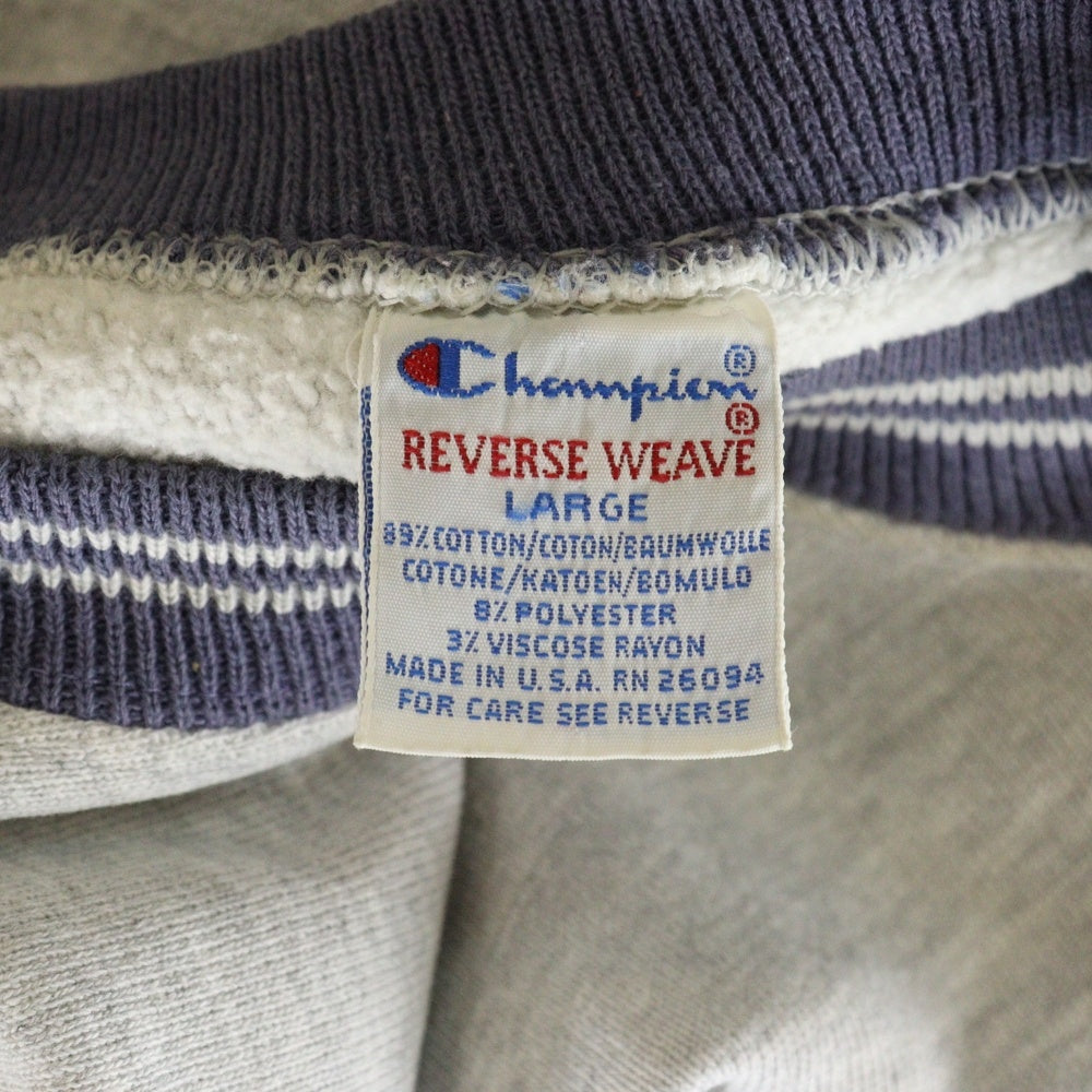 CHAMPION(チャンピオン) 90s REVERSE WEAVE SWEAT リバースウィーブ スウェット 刺繍タグ グレー