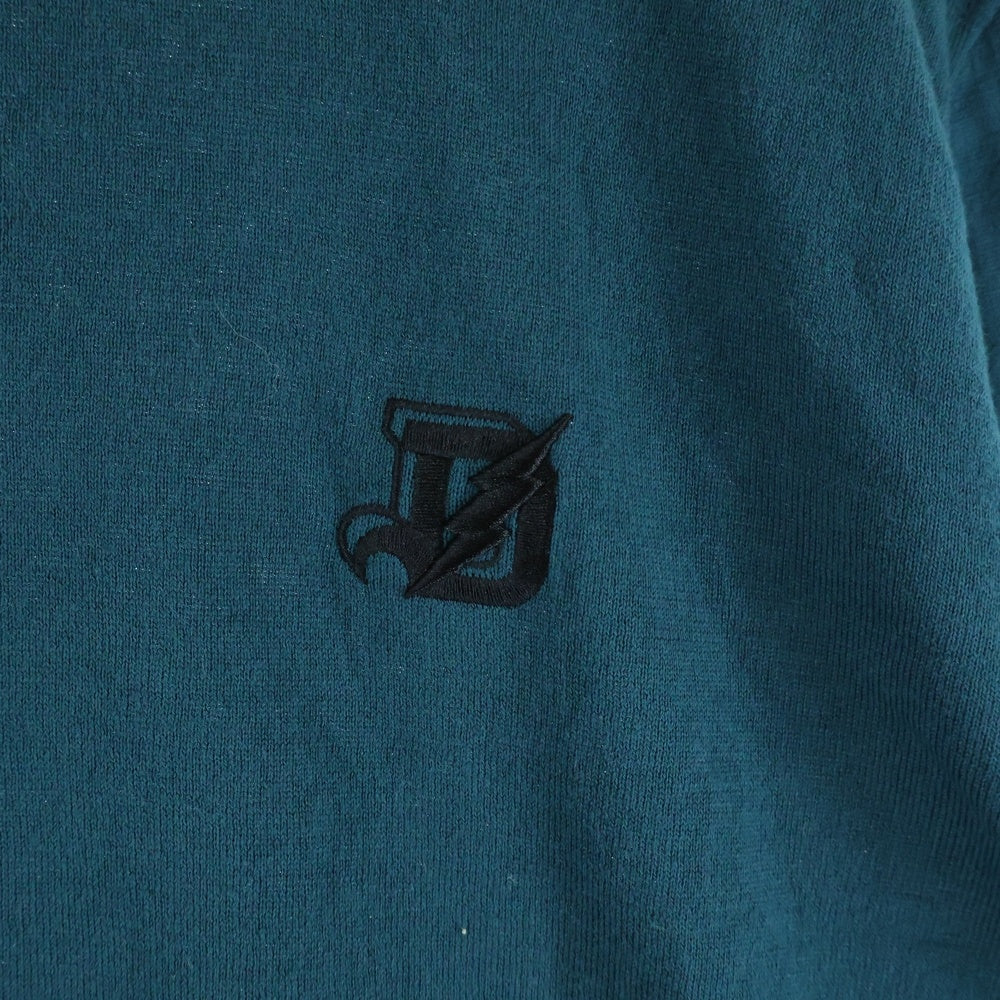 DIESEL(ディーゼル) フロントロゴ刺繍 長袖ニットTシャツ グリーン