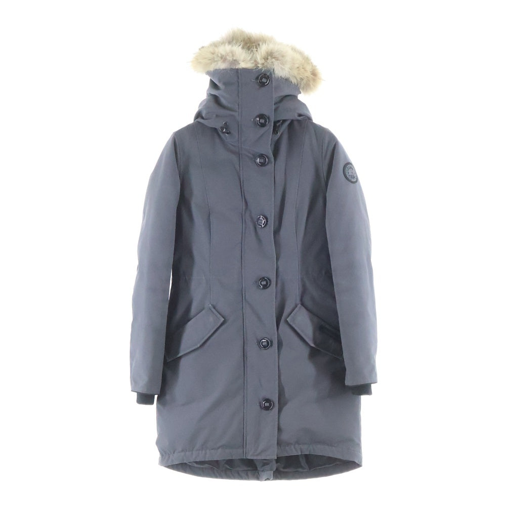 CANADA GOOSE(カナダグース) BLACK LABEL ROSSCLAIR PARKA ブラックレーベル ロスクレアパーカー ダウンジャケット グレー レディース