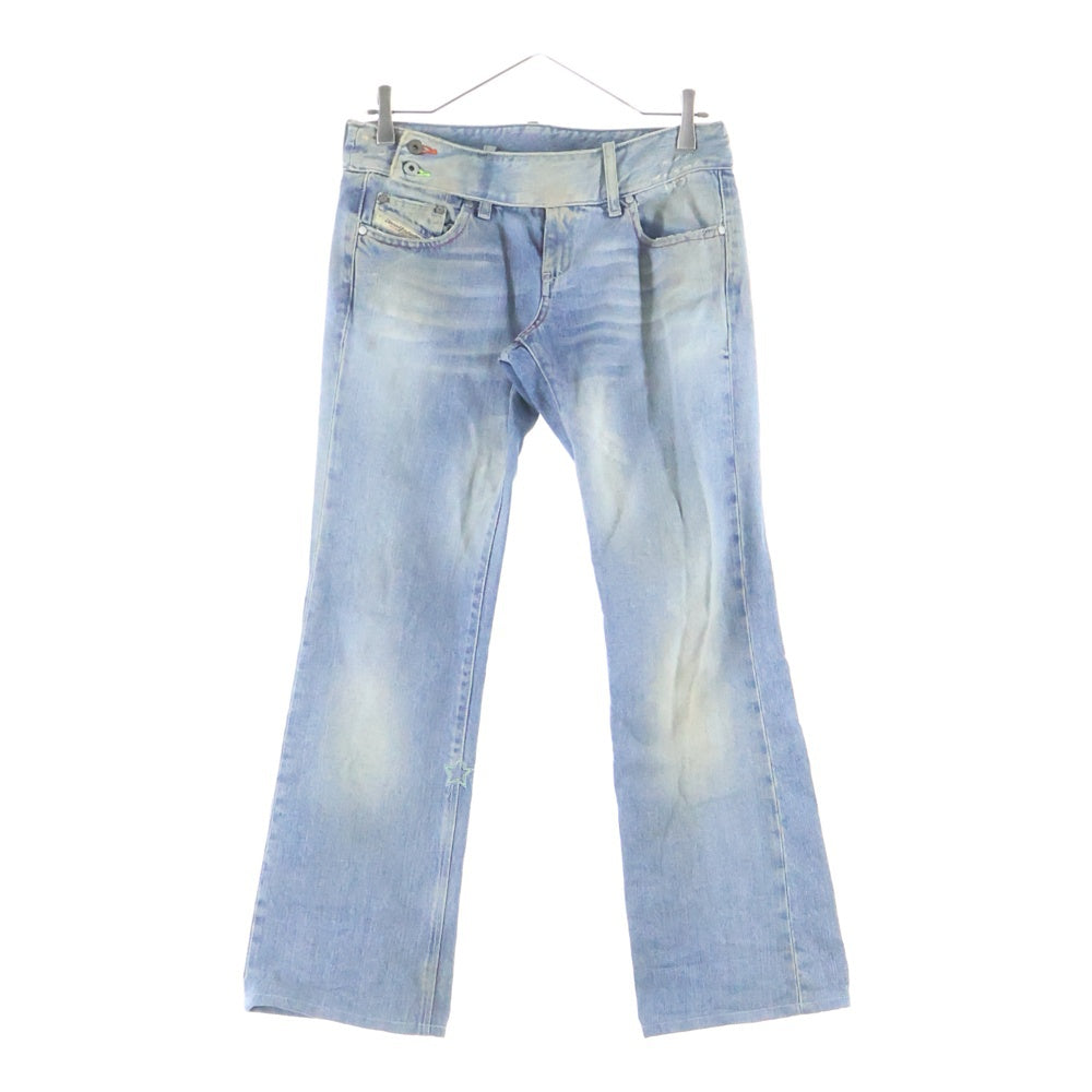 DIESEL(ディーゼル) ディストレスト ダメージ加工 ブーツカットデニム インディゴ