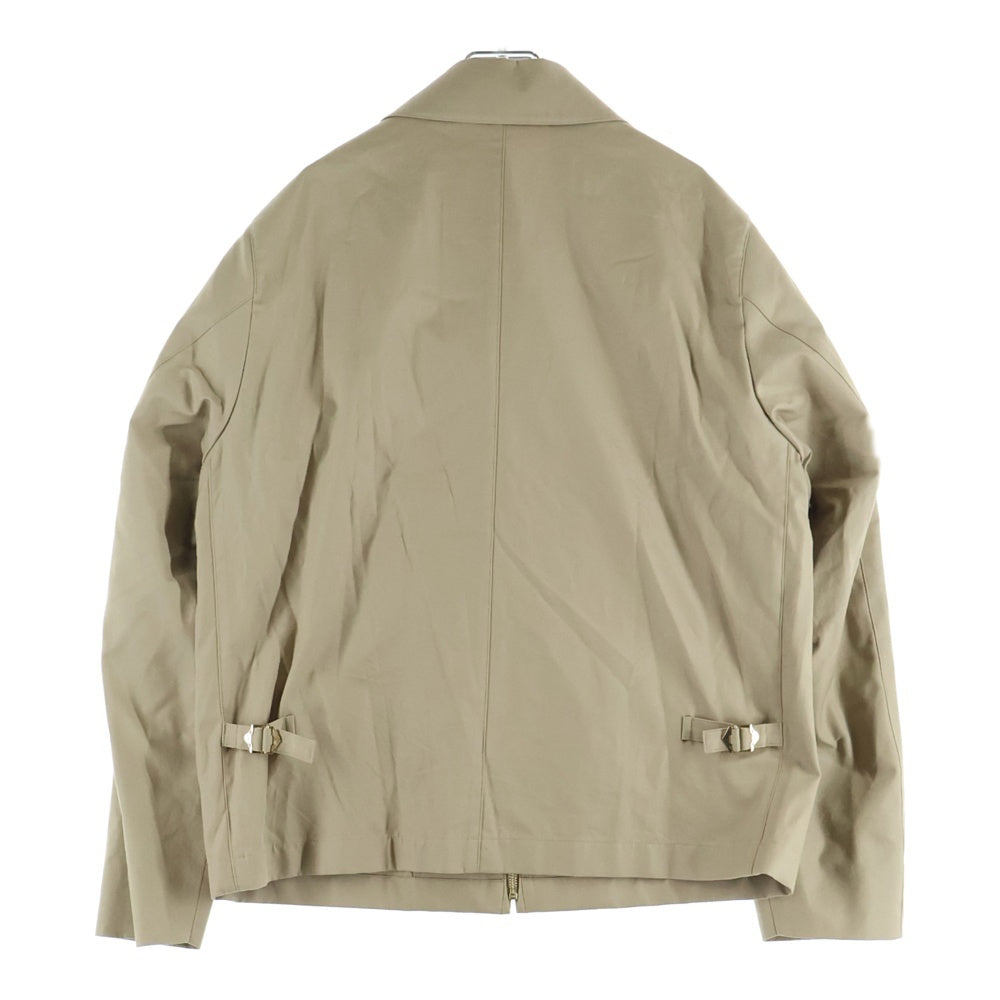 MACKINTOSH(マッキントッシュ) 裏地チェック柄 コットン ジップアップ ジャケット ブルゾン ベージュ G1F60-700-43