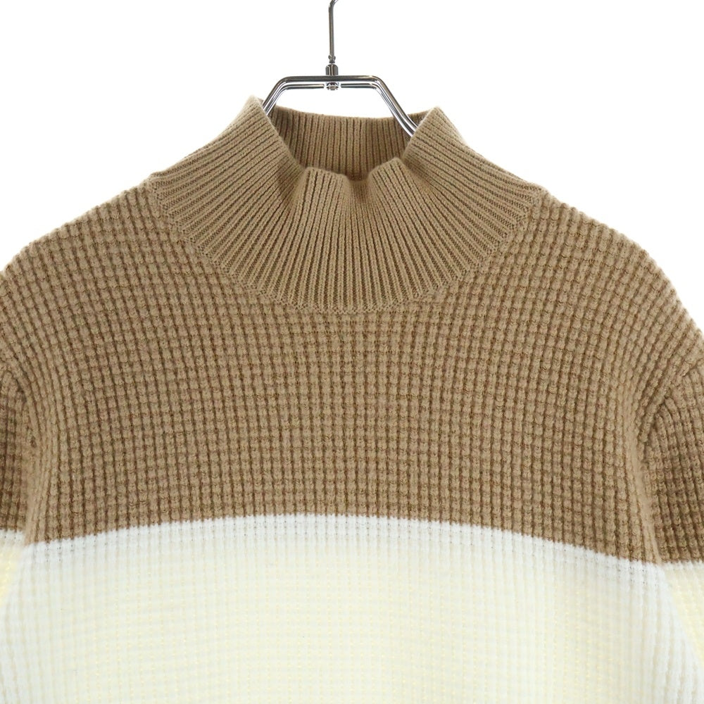 HUGO BOSS(ヒューゴボス) ストラクチャード コットン モックネック ニット セーター マルチ