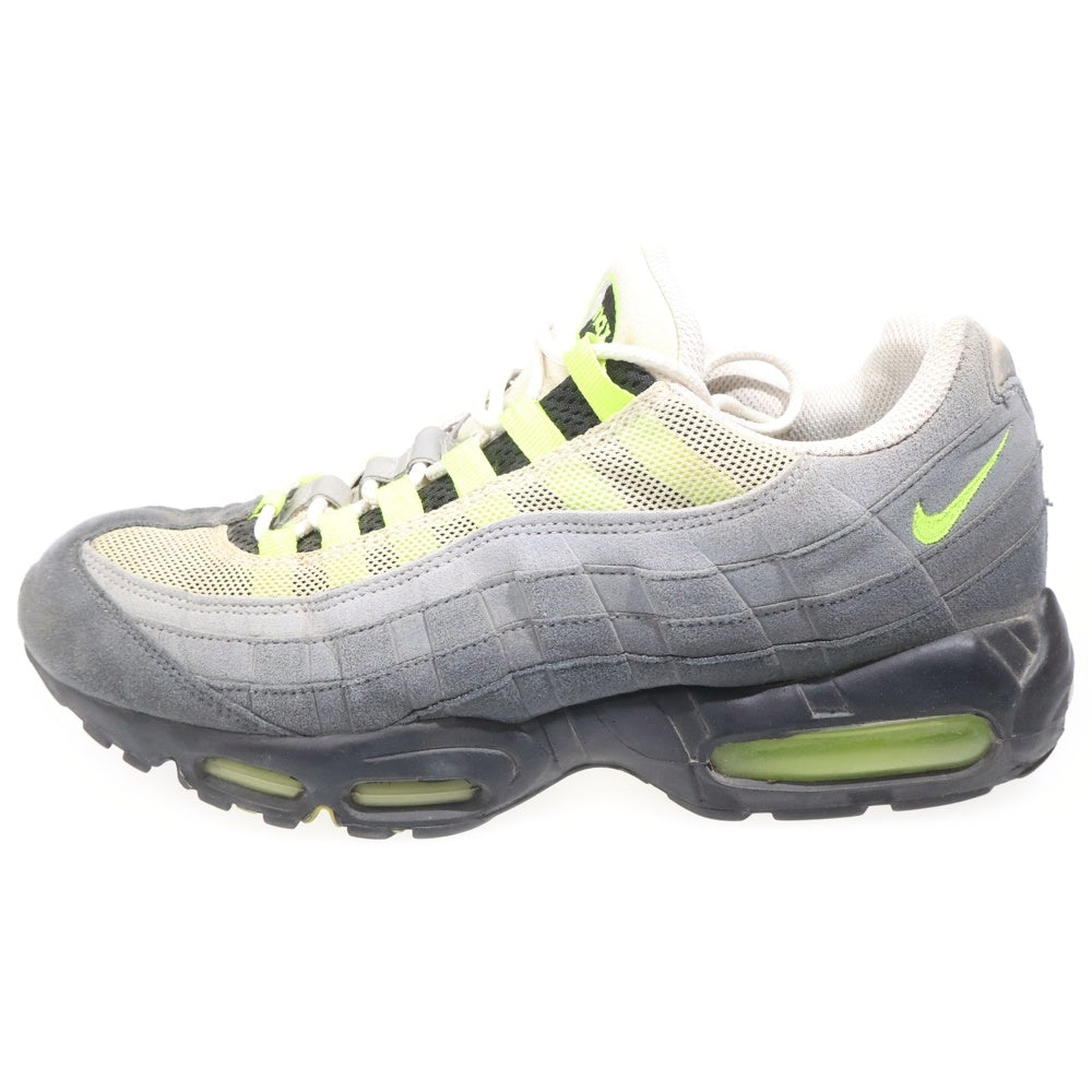 NIKE(ナイキ) 【観賞用 2012年製】 AIR MAX 95 OG NEON YELLOW エアマックス イエローグラデ ローカットスニーカー グレー/イエロー US10.5/28.5cm 554970-174
