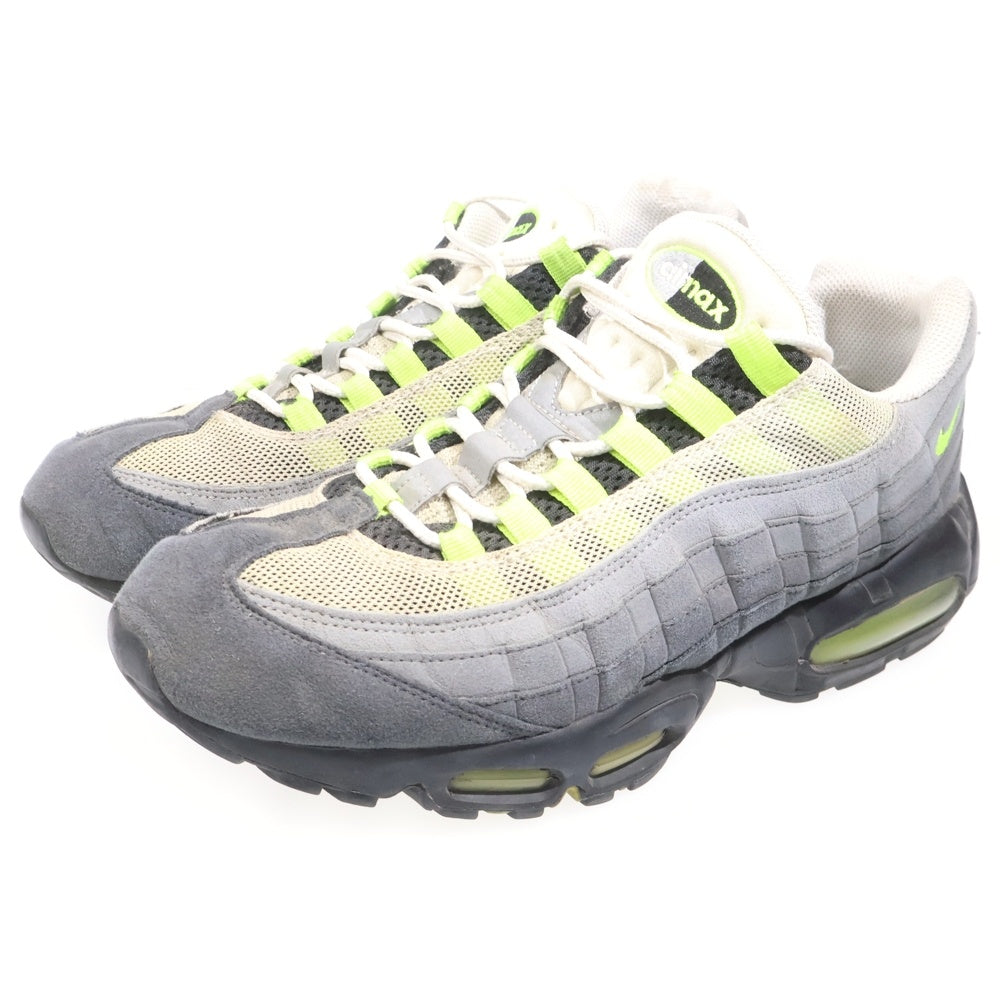 NIKE(ナイキ) 【観賞用 2012年製】 AIR MAX 95 OG NEON YELLOW エアマックス イエローグラデ ローカットスニーカー グレー/イエロー US10.5/28.5cm 554970-174