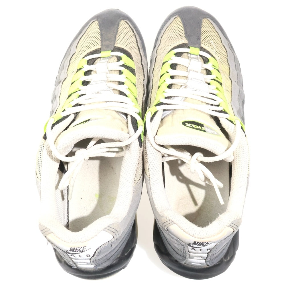 NIKE(ナイキ) 【観賞用 2012年製】 AIR MAX 95 OG NEON YELLOW エアマックス イエローグラデ ローカットスニーカー グレー/イエロー US10.5/28.5cm 554970-174